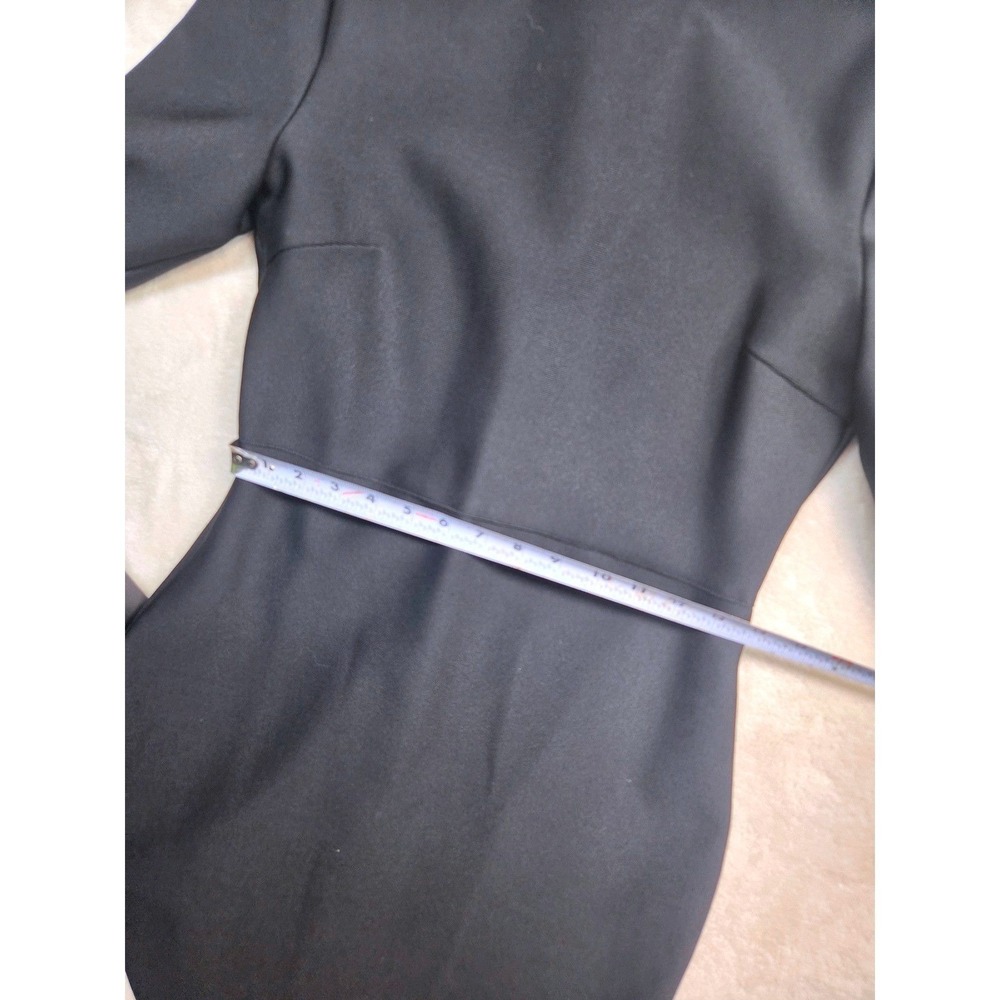 Women's Elegant Cocktail Dress Maxi XL Bell Sleeve Black Y2K Goth Holiday ic - Picture 4 of 9